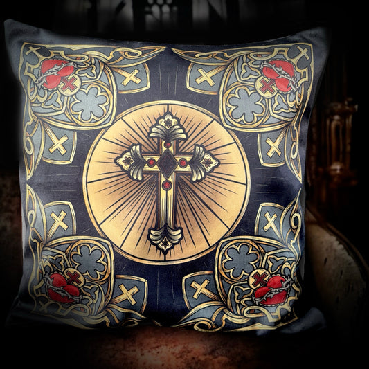 Dans la Cathédrale. Housse de coussin