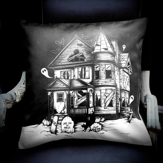 Le Manoir Hanté. Housse de coussin