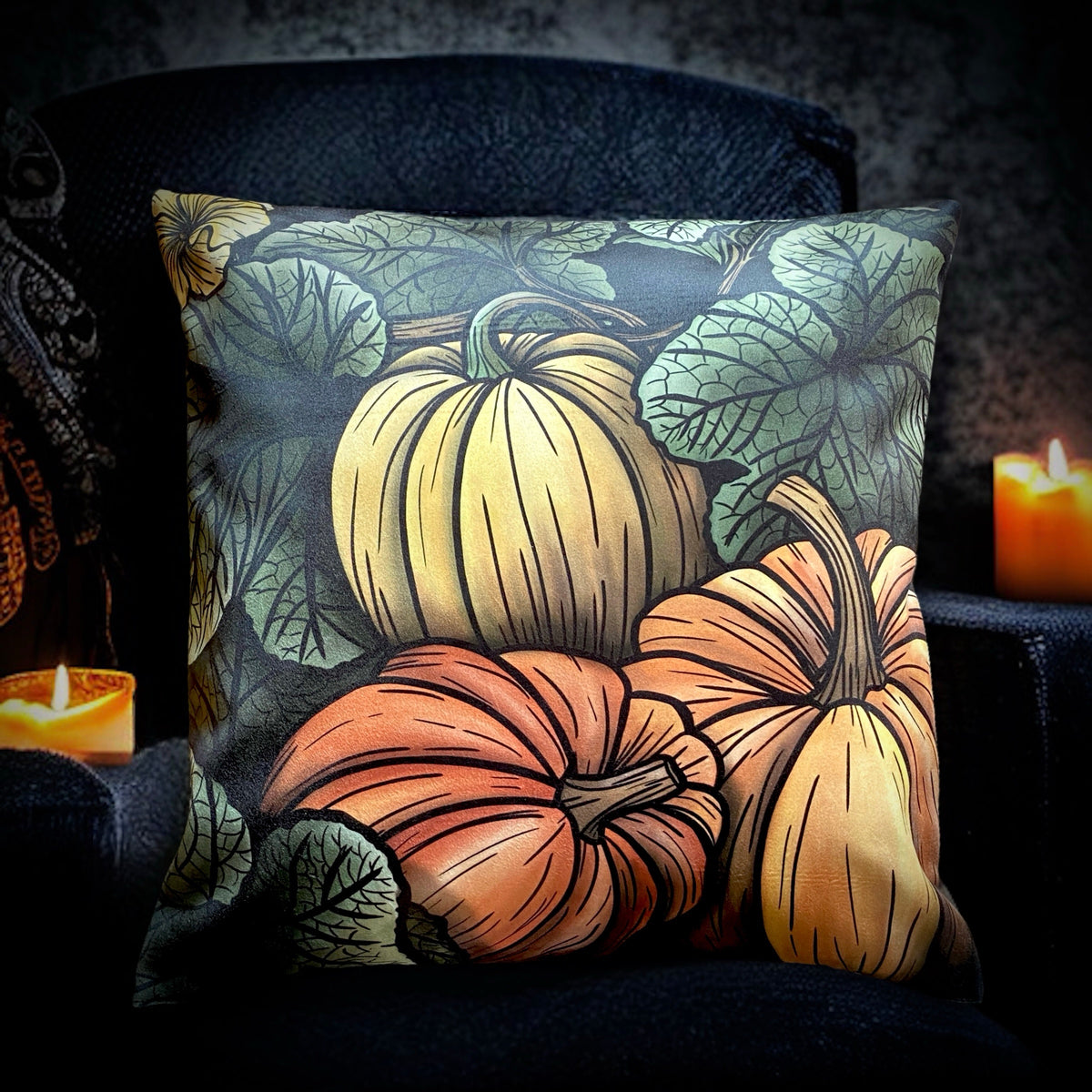 Champs d'automne. Housse de coussin