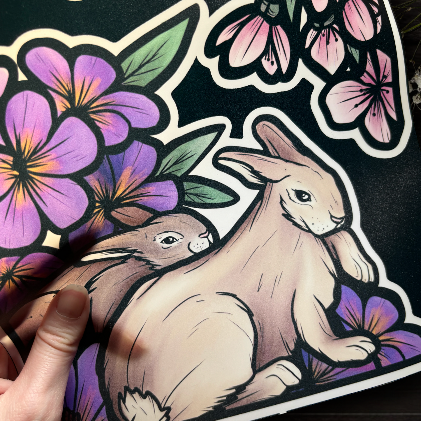 Ostara. Stickers repositionnables. A4 à découper