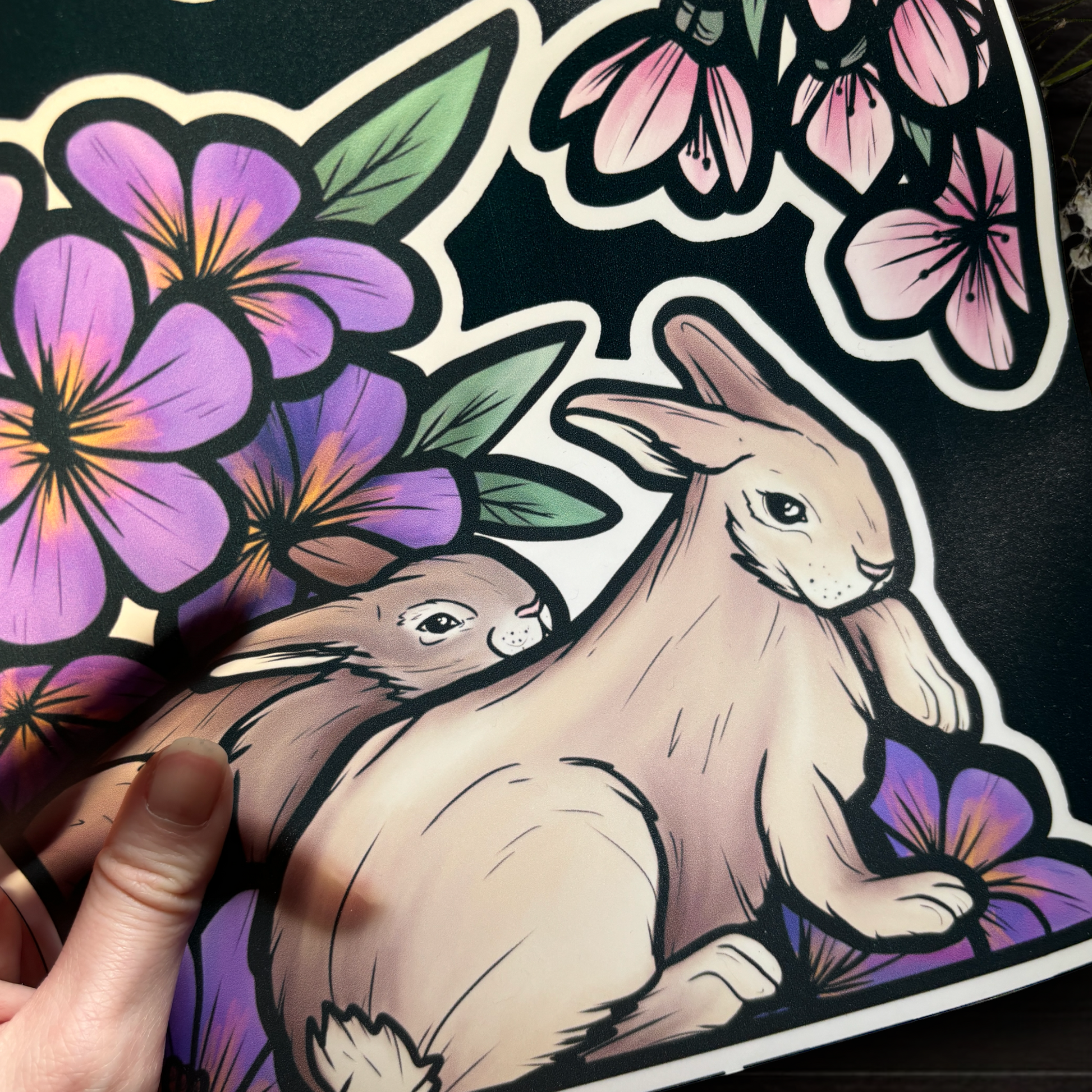 Ostara. Stickers repositionnables. A4 à découper