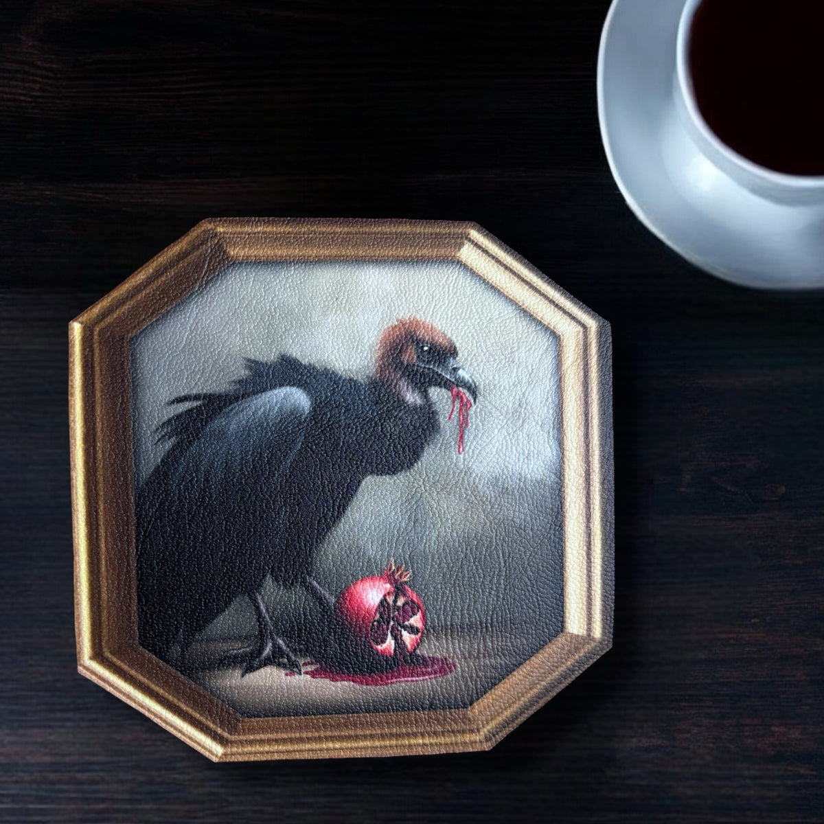 Sous Tasse. Vautour à la Grenadine