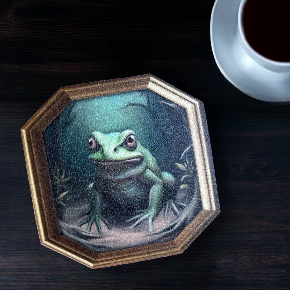 Sous Tasse. La lune de Grenouille
