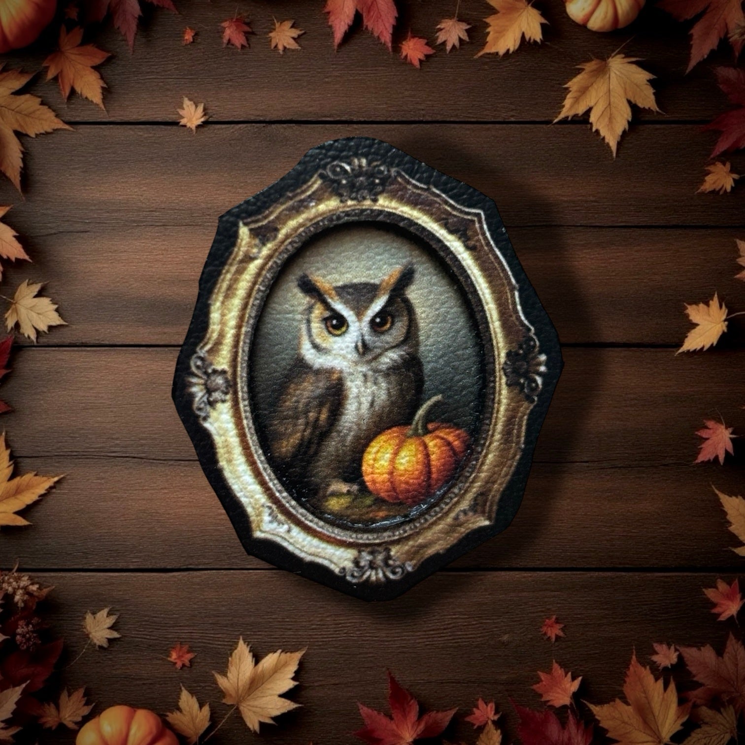 Broche. Archimède, le hibou