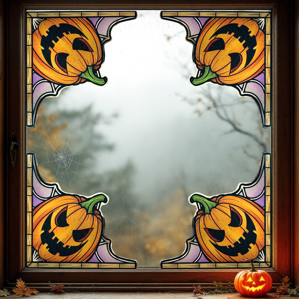 Coins d’Halloween . Stickers repositionnables. A4 à découper.