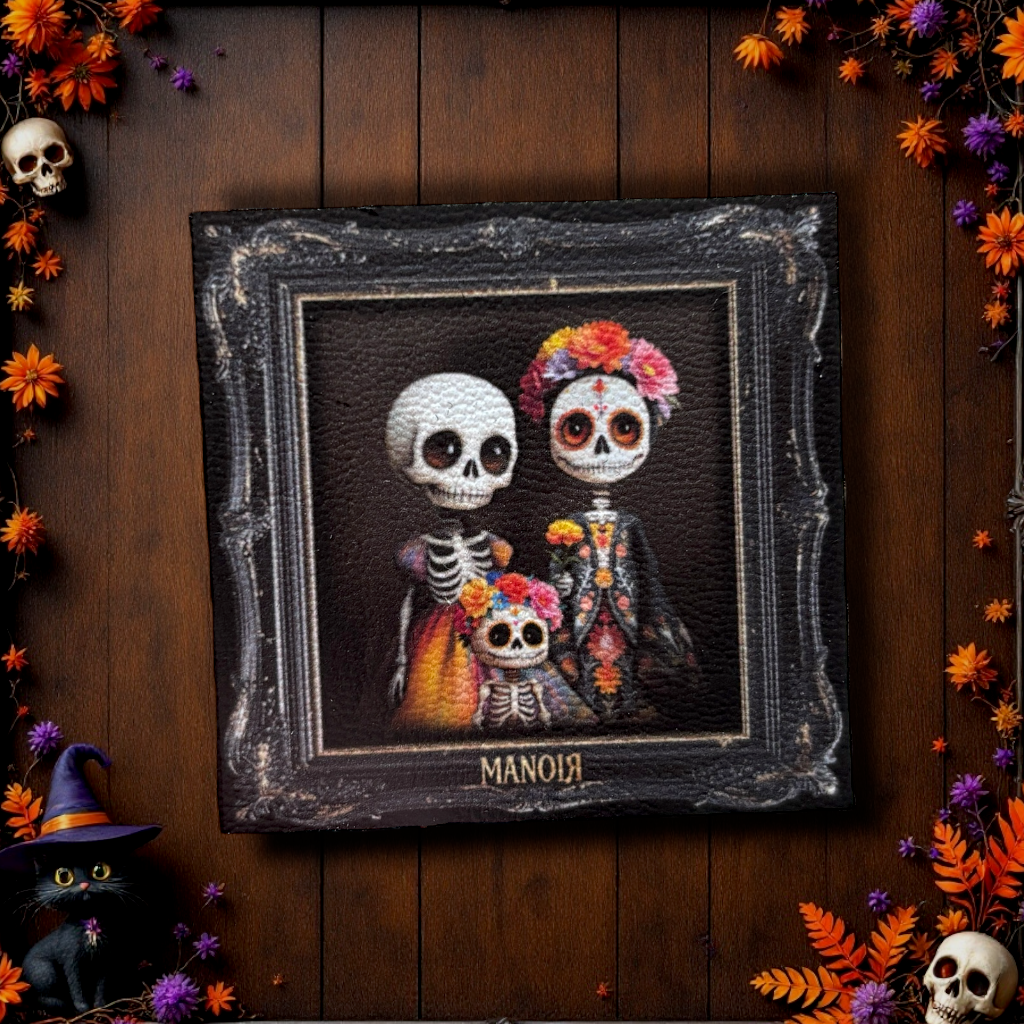 Magnet. Famille Calavera. Portrait Día de los Muertos