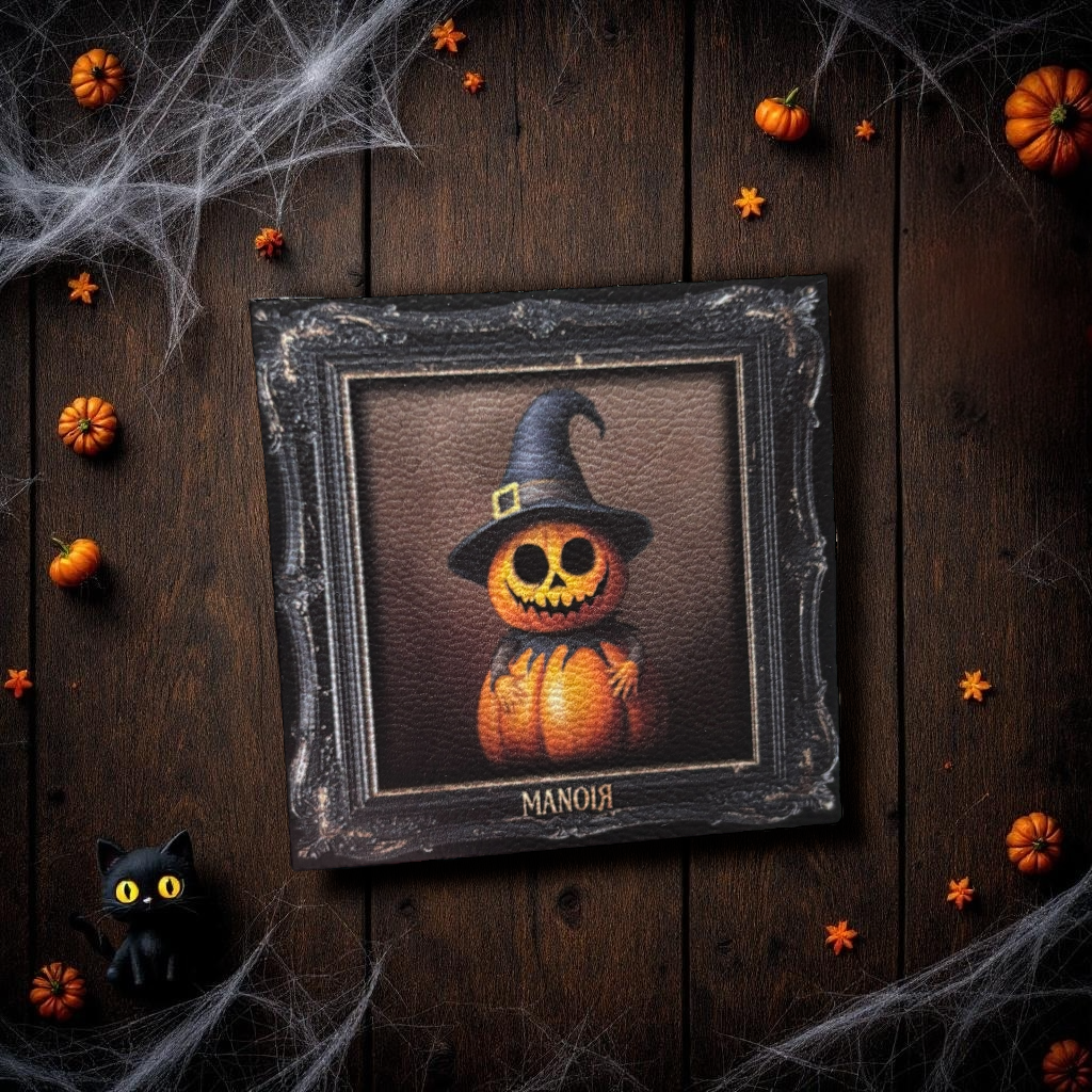 Magnet. Citrouille ensorcelée. Citrouille Sorcière Illustration Halloween